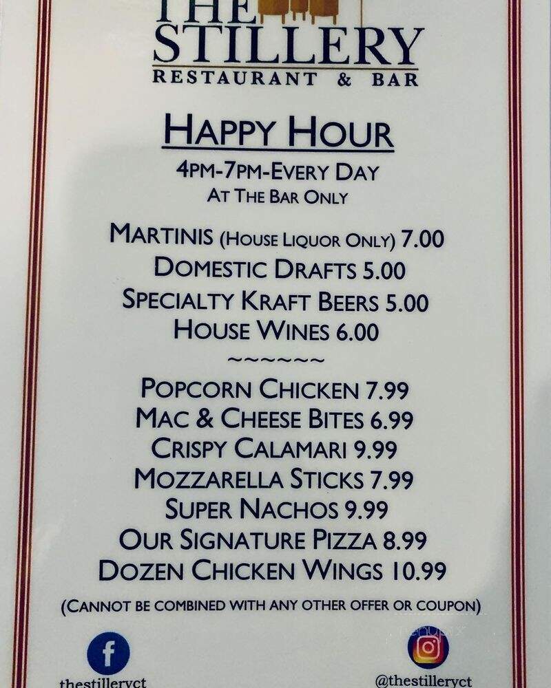 The Stillery - Stamford, CT menu_pic