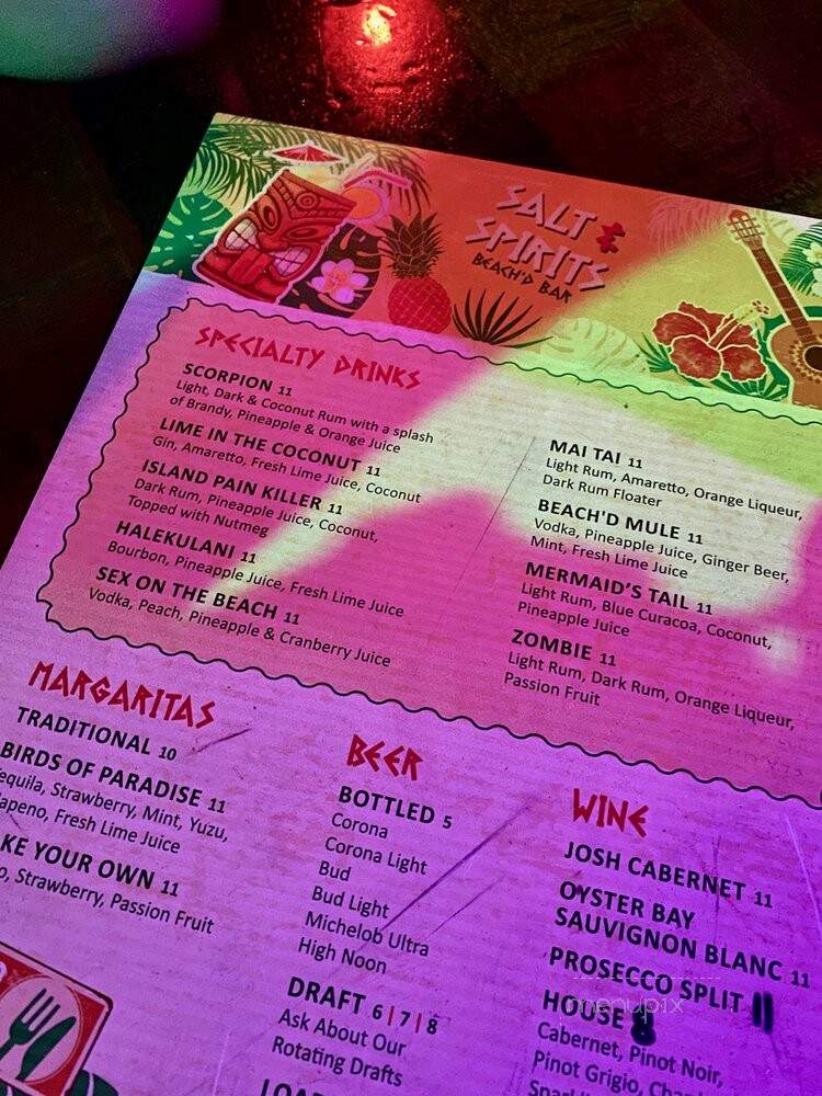Salt & Spirits - Boca Raton, FL menu_pic