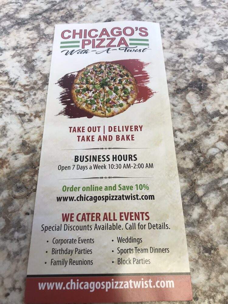 Chicago's Pizza With A Twist - Queens, NY menu_pic