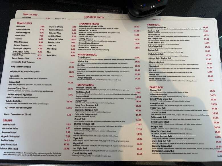 FUJIYA - Burbank, CA menu_pic