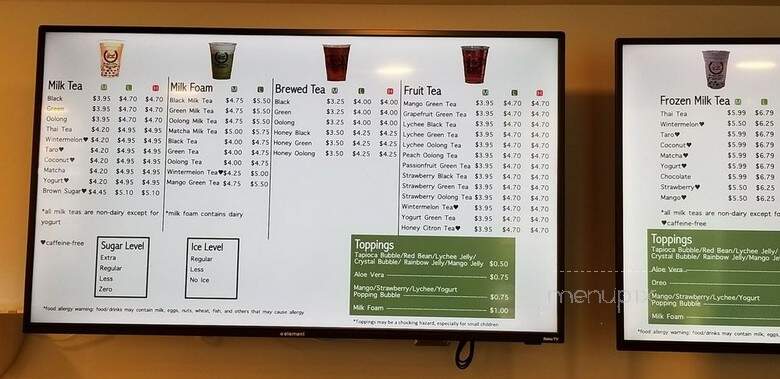 Secret Garden - Williamsburg, VA menu_pic