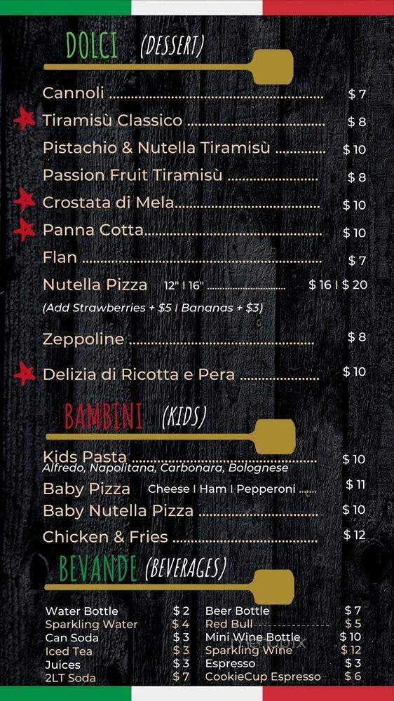 Pizzillo Pizza Pasta - Miami, FL menu_pic