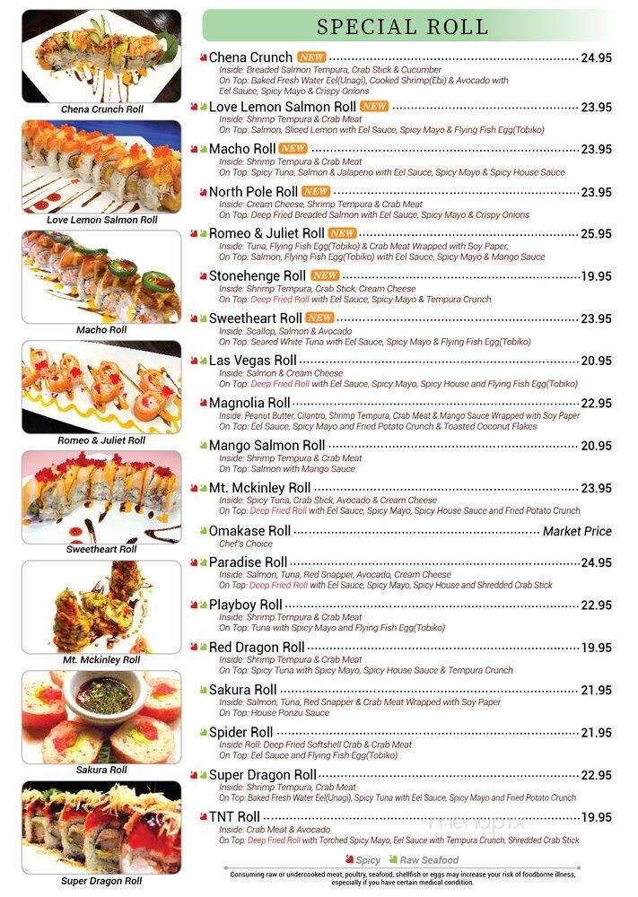 Cushman Irashai Sushi Restaurant - Fairbanks, AK menu_pic
