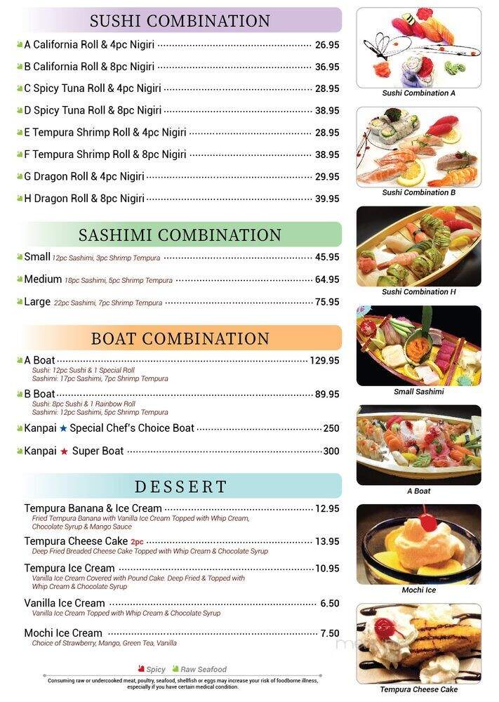 Cushman Irashai Sushi Restaurant - Fairbanks, AK menu_pic