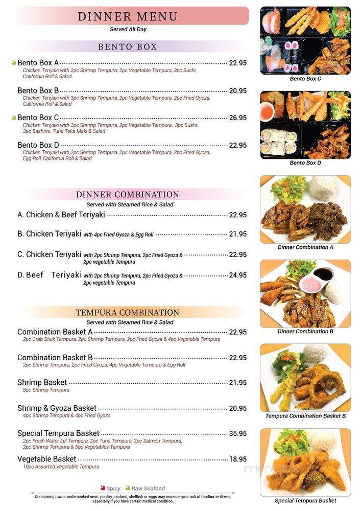 Cushman Irashai Sushi Restaurant - Fairbanks, AK menu_pic