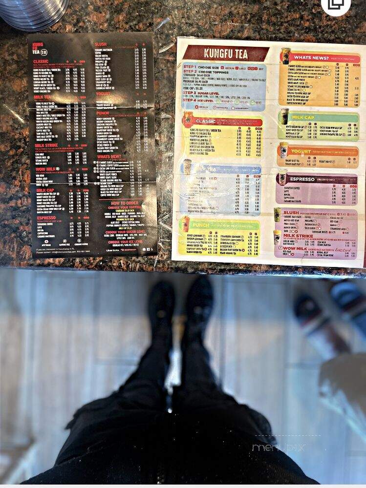 Kung Fu Tea - Petersburg, FL menu_pic