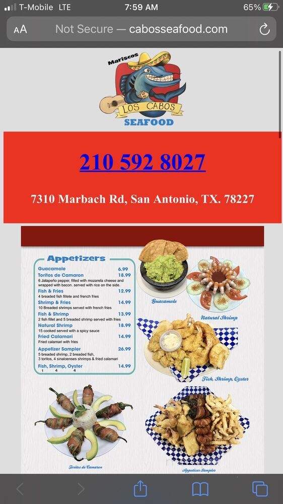 Los Cabos - San Antonio, TX menu_pic