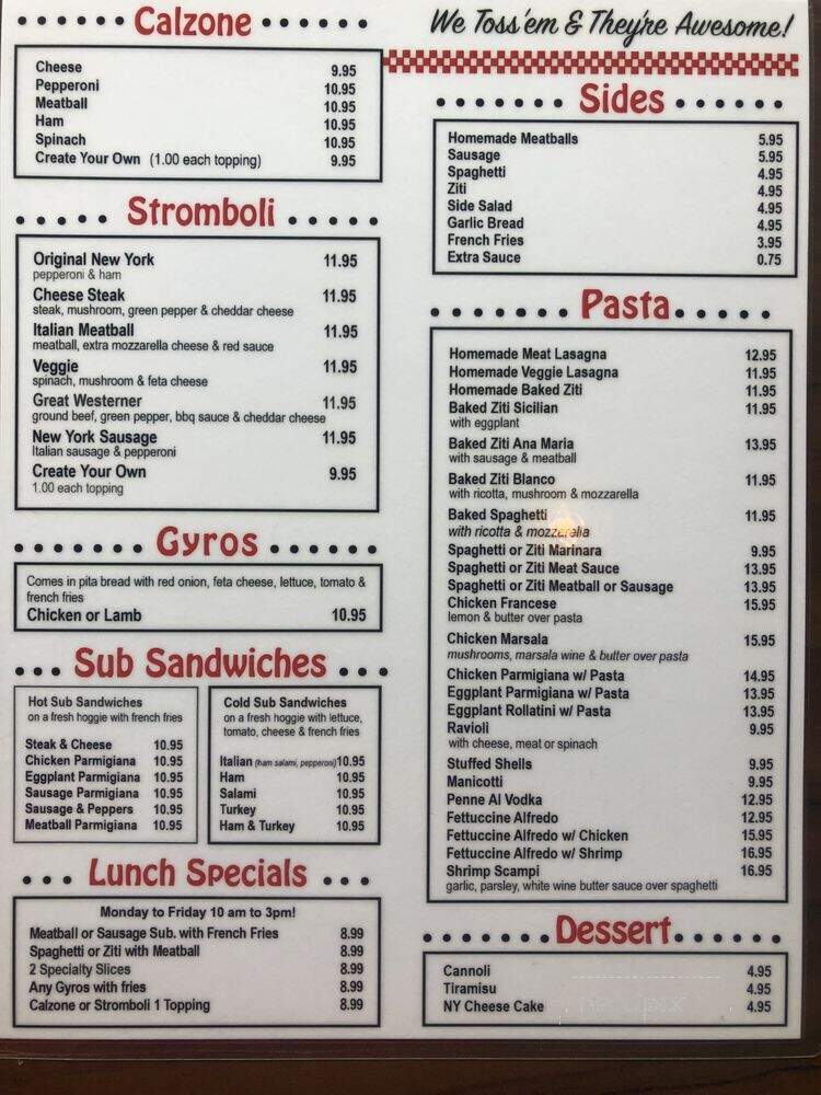 I love New York Pizza - Canton, GA menu_pic