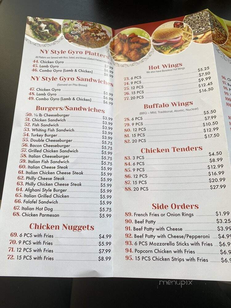 Saffron Kebab & Pizza - Union, NJ menu_pic