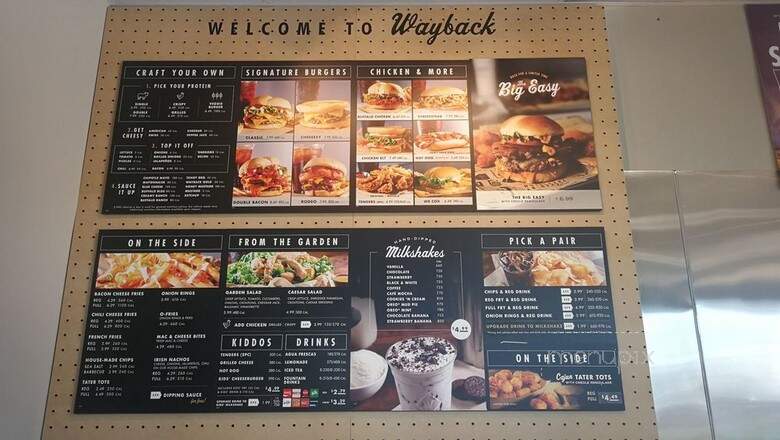 Wayback Burgers - Mastic Beach, NY menu_pic