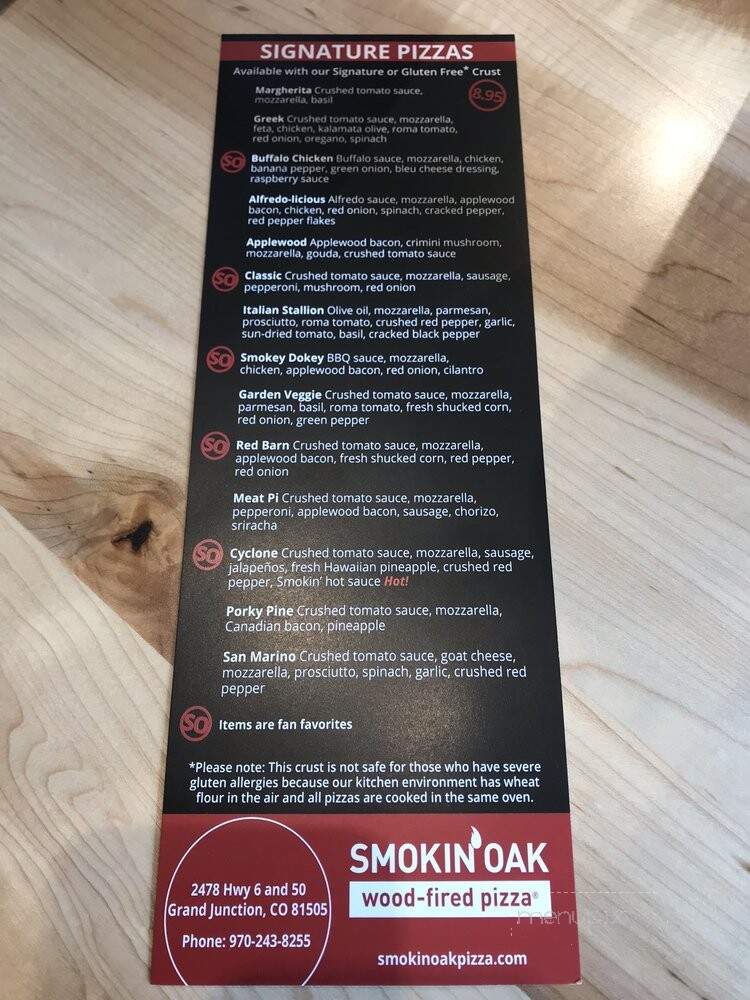 Smokin' Oak Wood-fired Pizza - Grand Junction, CO