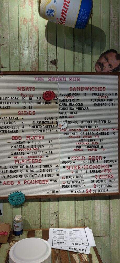 The Smok'd Hog - Temecula, CA menu_pic