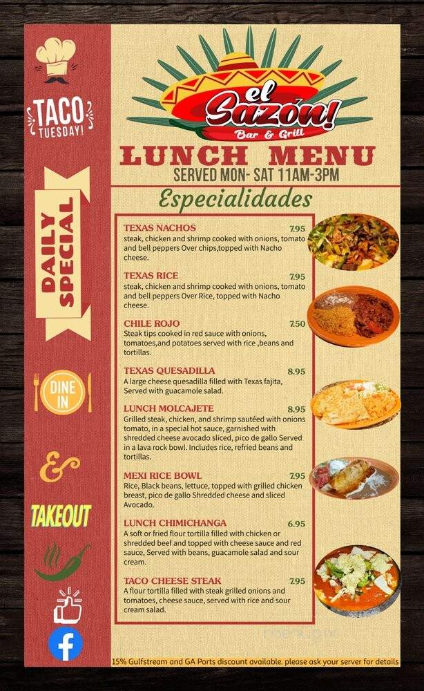 El Oh! Mexico Tequila & Grill - Savannah, GA menu_pic