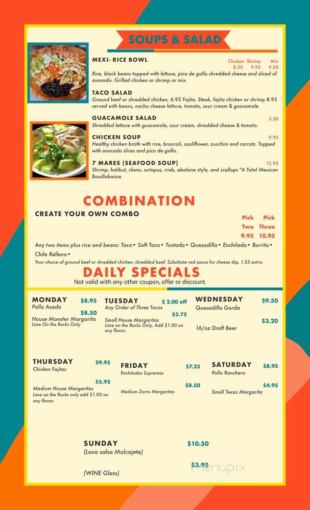 El Oh! Mexico Tequila & Grill - Savannah, GA menu_pic