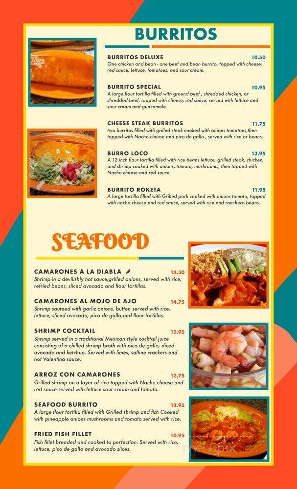 El Oh! Mexico Tequila & Grill - Savannah, GA menu_pic