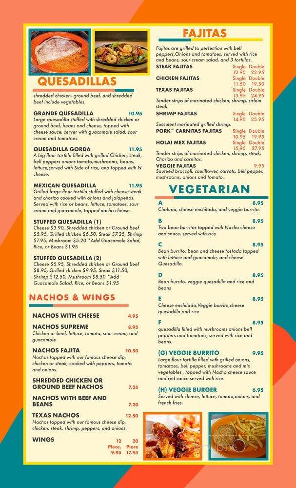 El Oh! Mexico Tequila & Grill - Savannah, GA menu_pic