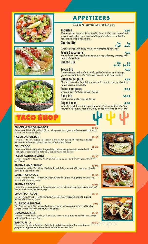 El Oh! Mexico Tequila & Grill - Savannah, GA menu_pic