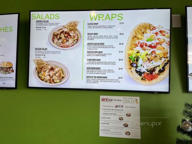 Tropical Grill - Greenville, SC menu_pic