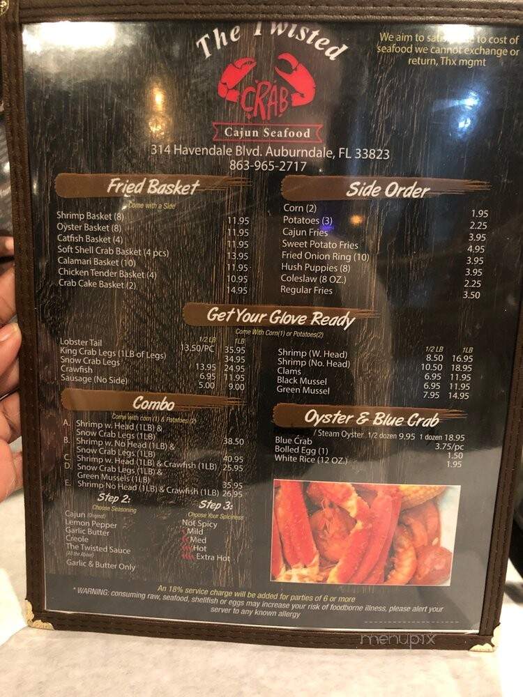 The Twisted Crab - Auburndale, FL menu_pic