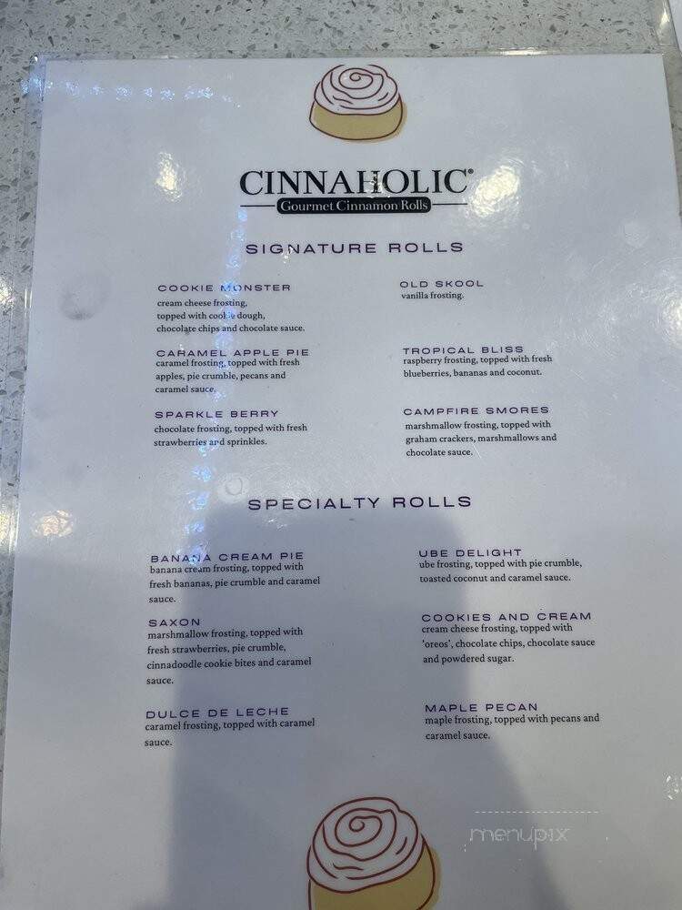 Cinnaholic - Schaumburg, IL menu_pic