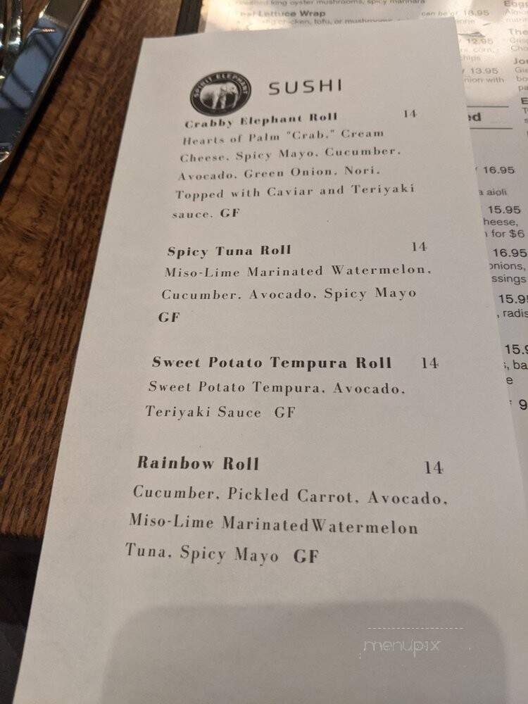 Spirit Elephant - Winnetka, IL menu_pic