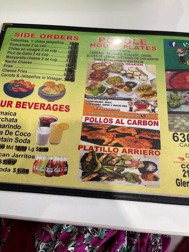 Pozoleria Amiguitas - Glendale Heights, IL menu_pic