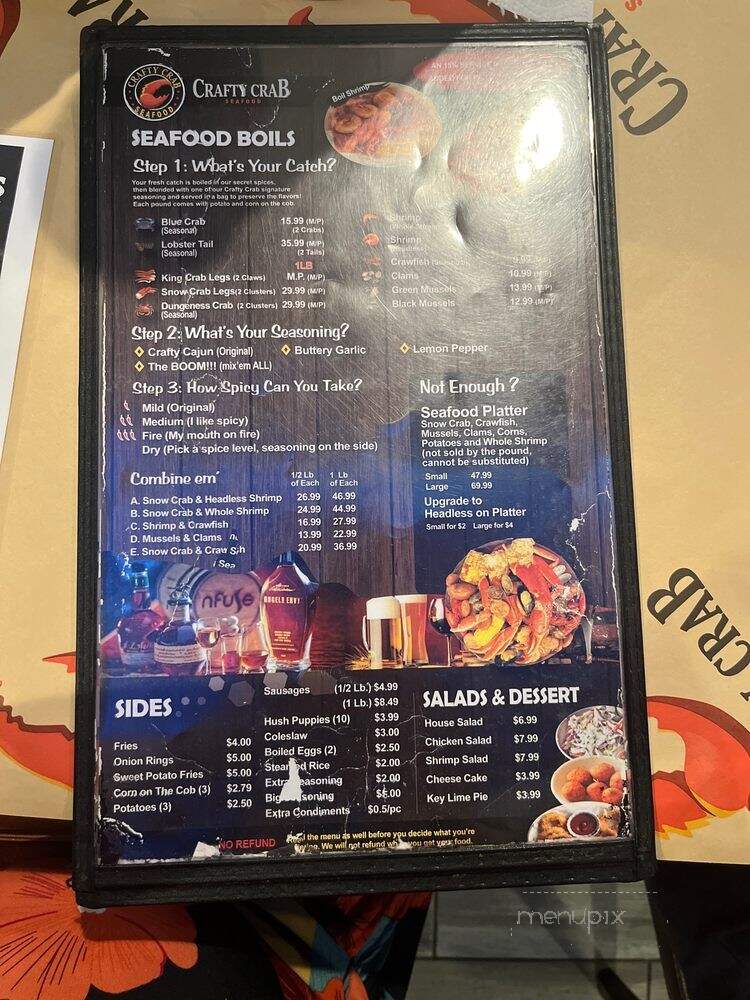 Crafty Crab - Houston, TX menu_pic