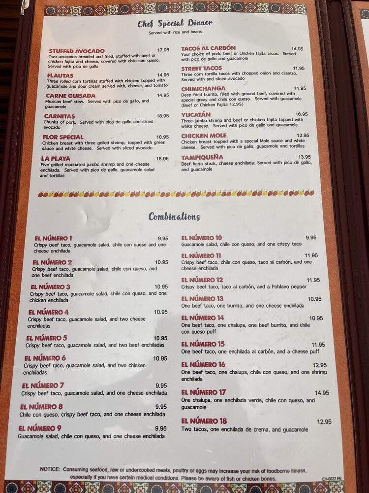 El Habanero - Katy, TX menu_pic