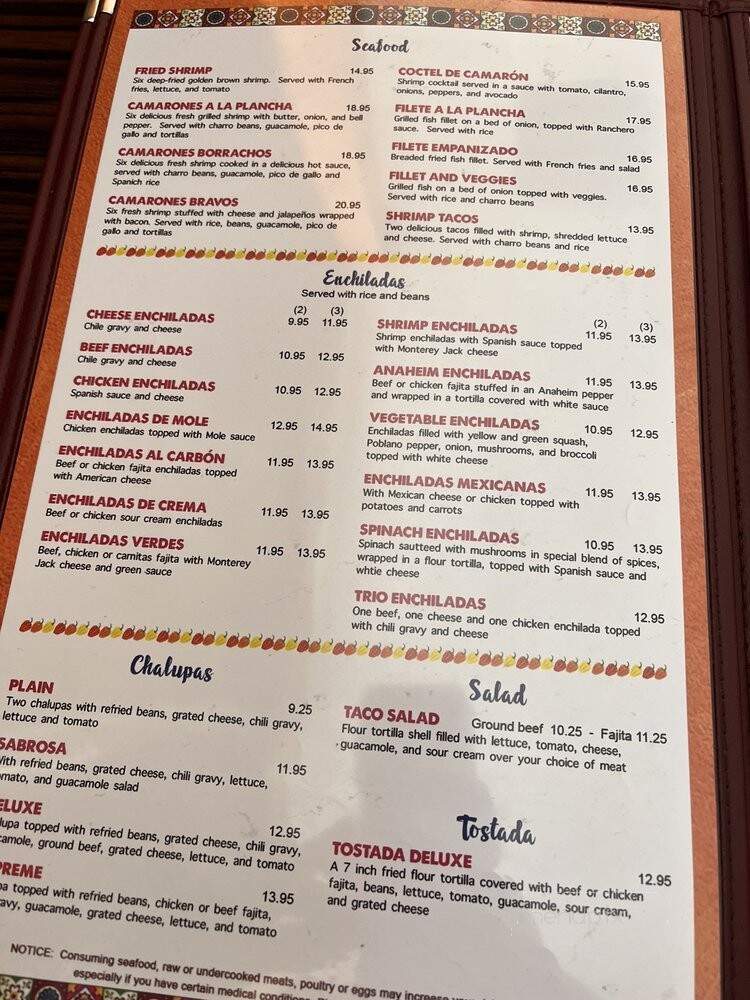 El Habanero - Katy, TX menu_pic