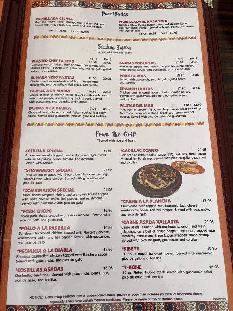 El Habanero - Katy, TX menu_pic