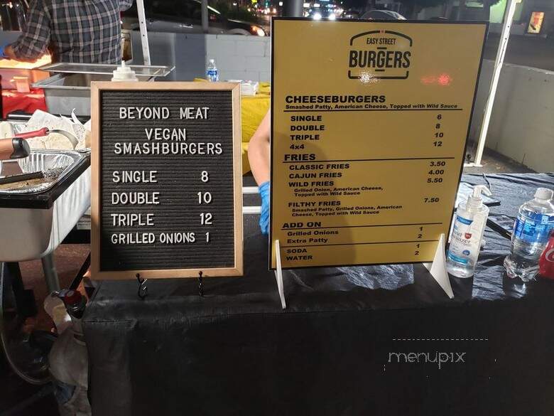 Easy Street Burgers - Los Angeles, CA menu_pic