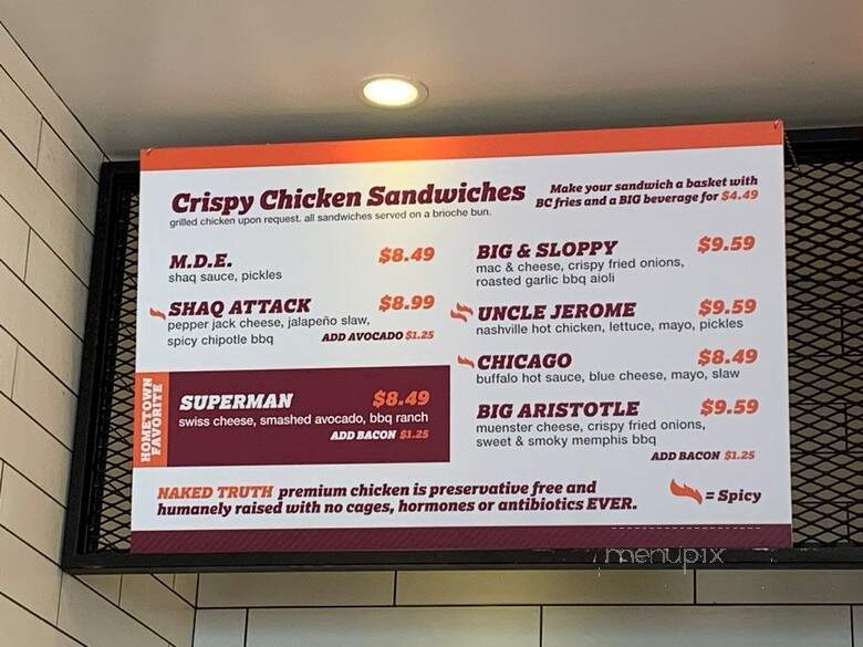 Big Chicken - Glendale, CA menu_pic
