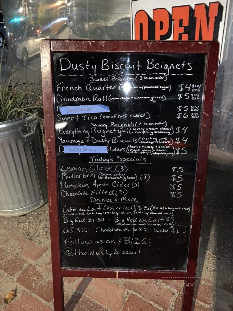 The Dusty Biscuit Beignet Bar - Fort Worth, TX menu_pic