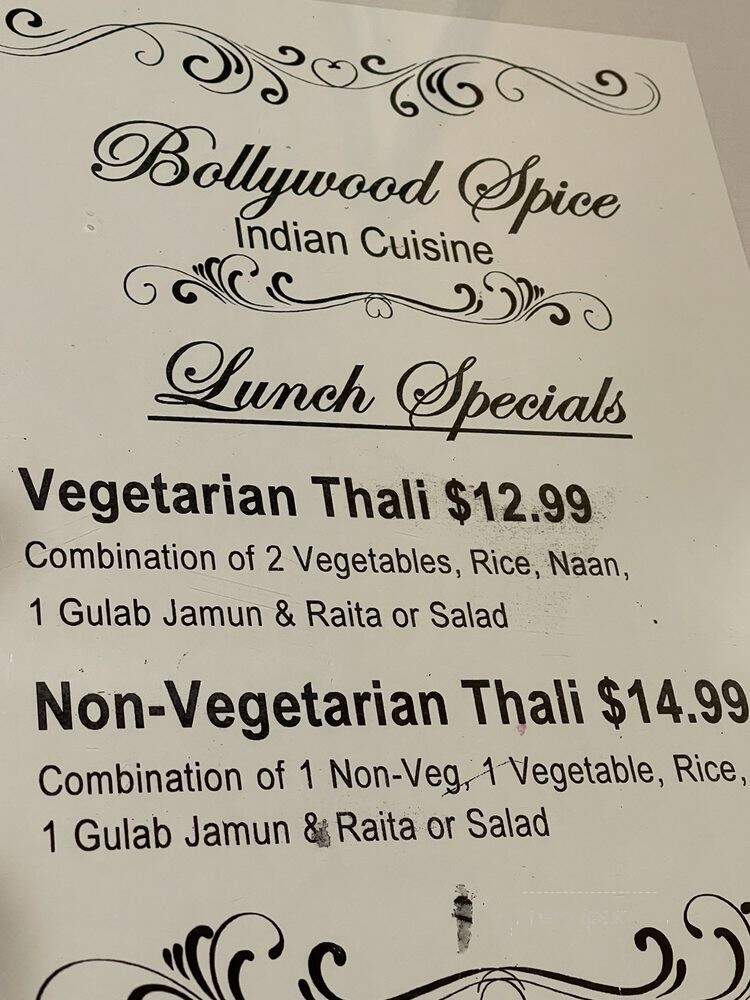 Bollywood Spice Indian Cuisine - Newbury Par, CA