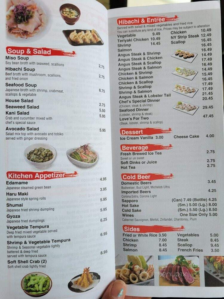 Okinawa Sushi & Steak House - North Augusta, SC menu_pic
