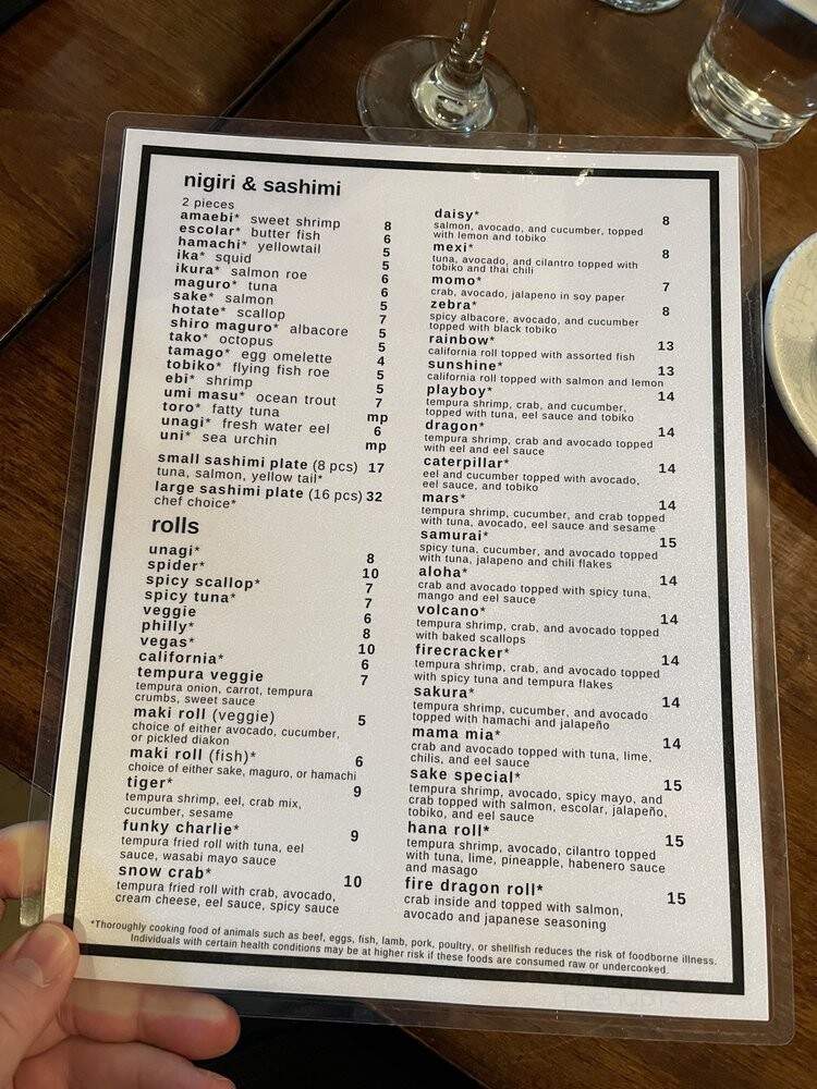Sake Restaurant - Cottonwood Heights, UT menu_pic