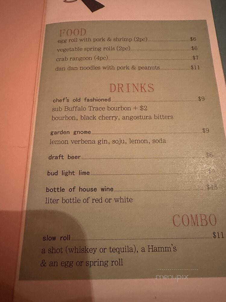 Chef's Special Cocktail Bar - Chicago, IL menu_pic