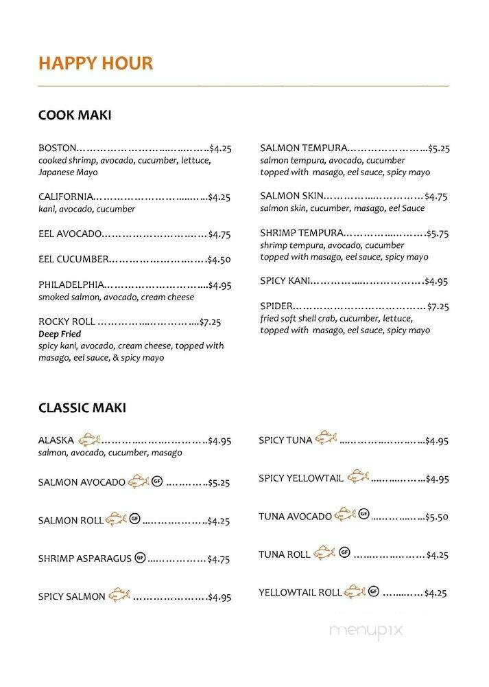 UMI Sushi & Hibachi - Blaine, MN menu_pic
