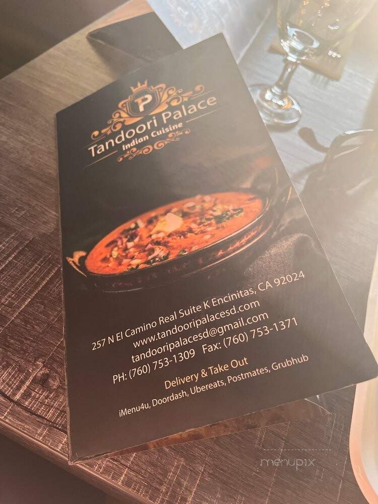Tandoori Palace - Encinitas, CA menu_pic