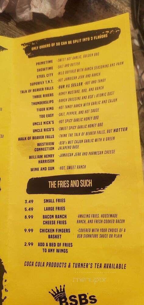 BIg Shot Bob's - Greensburg, PA menu_pic