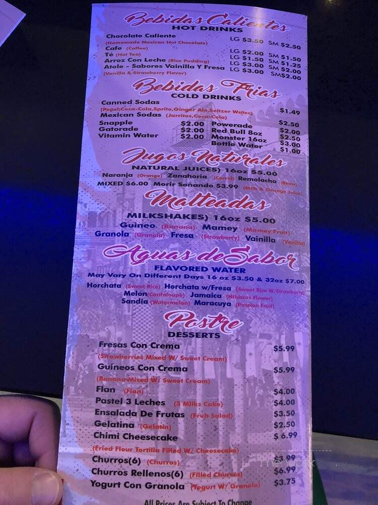 La Gran Tijuana Taqueria - New York, NY menu_pic