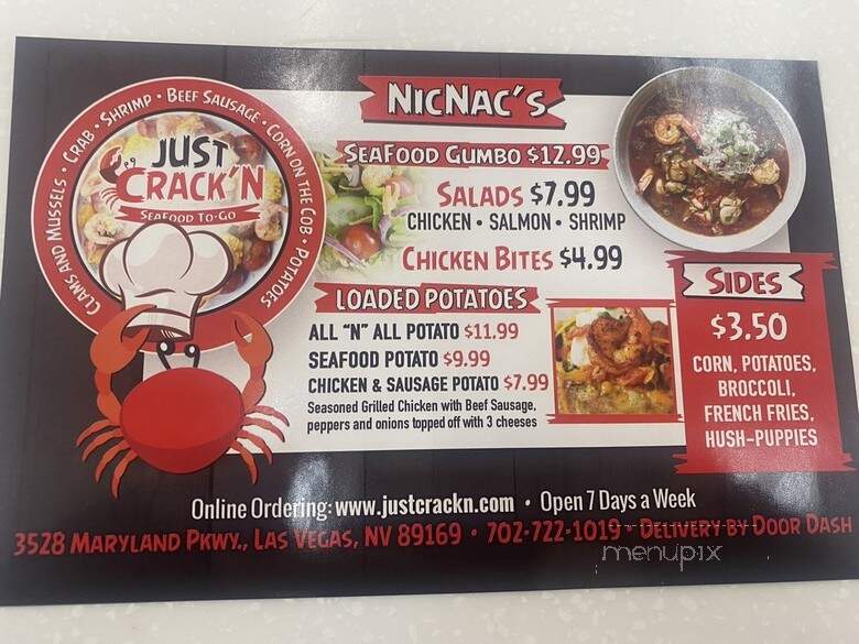 Just Crack'n - Las Vegas, NV menu_pic
