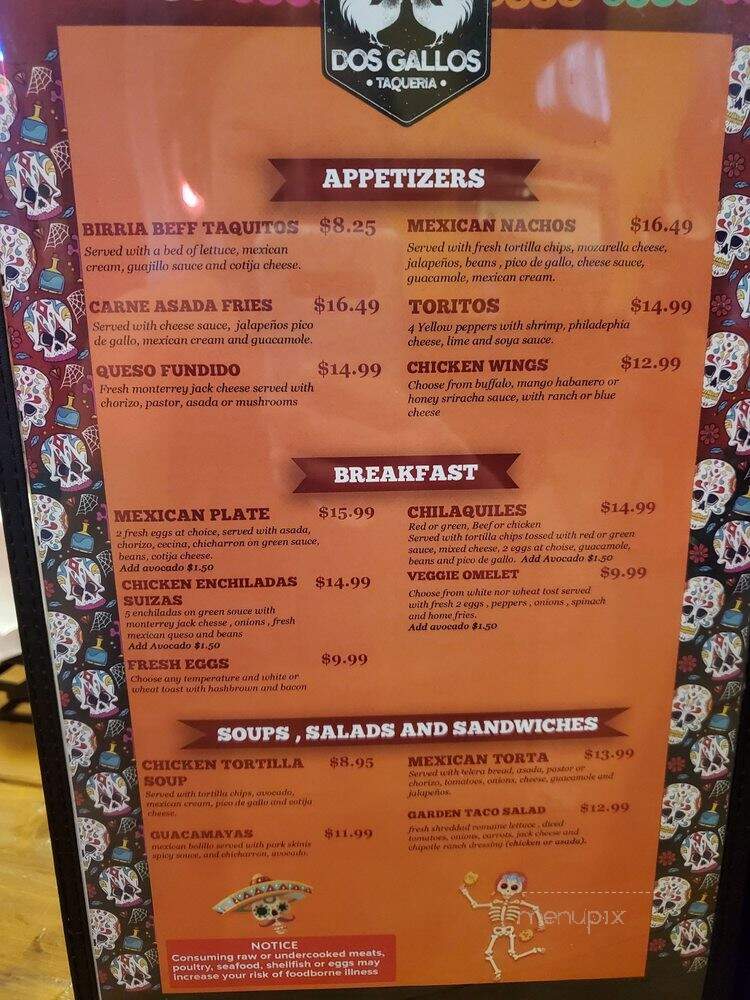 Dos Gallos Taqueria - Las Vegas, NV menu_pic