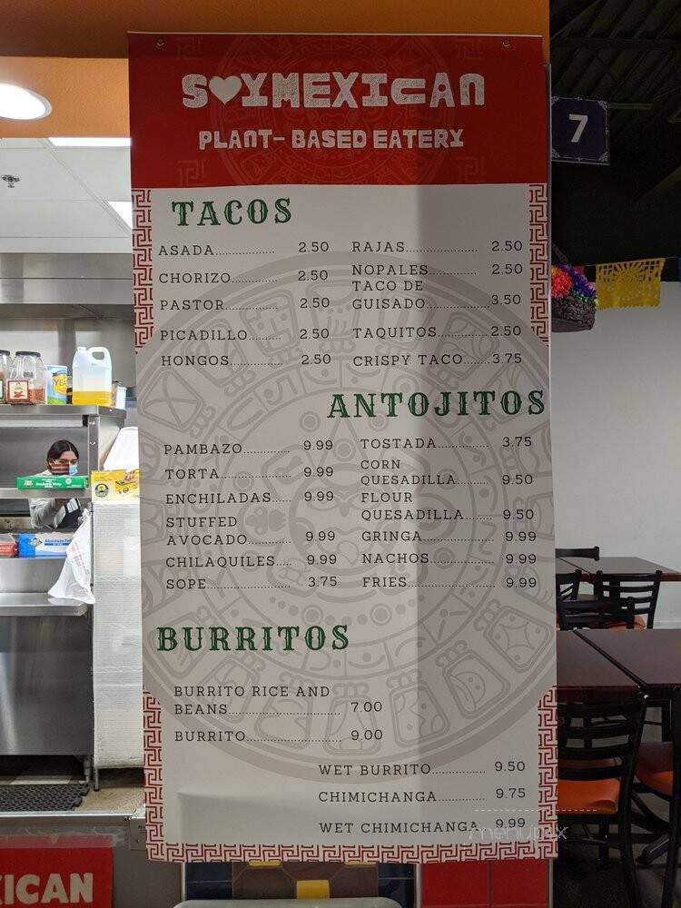 SoyMexican Veggie-Vegan Eatery - Las Vegas, NV menu_pic