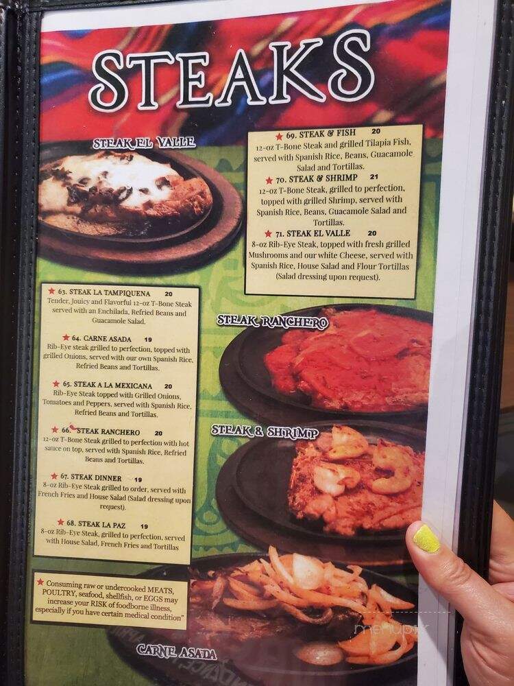 La Fiesta Mexican & American Grill - Fargo, ND menu_pic