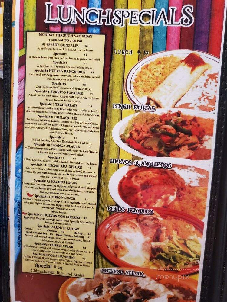 La Fiesta Mexican & American Grill - Fargo, ND menu_pic