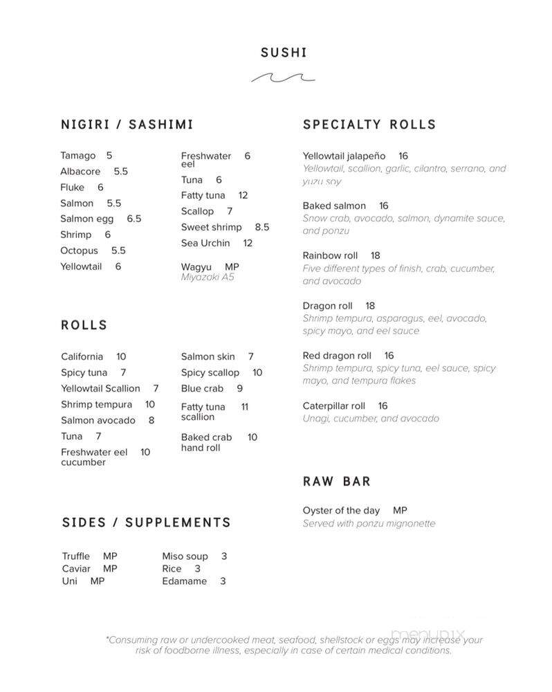OMOMO - New York, NY menu_pic