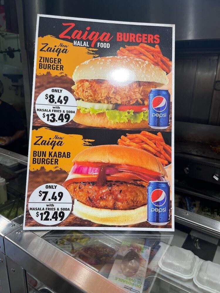 Zaiqa Halal - Selden, NY menu_pic