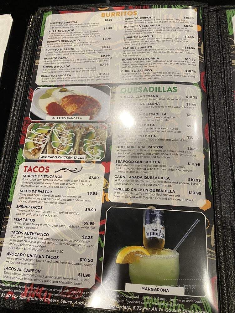 Los Amigos Mexican Restaurant - Nashville, TN menu_pic