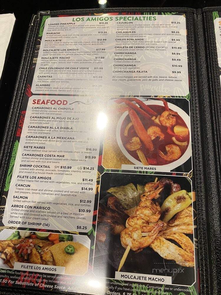 Los Amigos Mexican Restaurant - Nashville, TN menu_pic